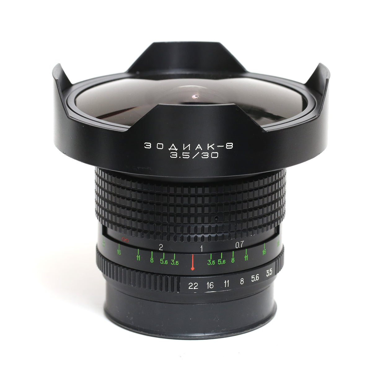 Zodiac-8 (Arsat) 30mm f3.5 fisheye (Kiev 60, Pentacon Six