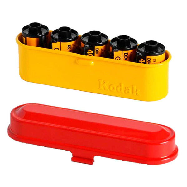Kodak film steel case yellow/red 35mm film
