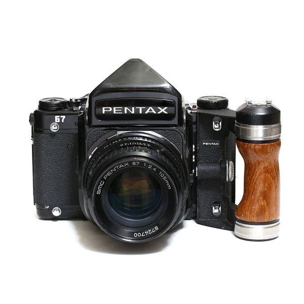 Pentax 67 + 105mm f2.4 + Trähandtag
