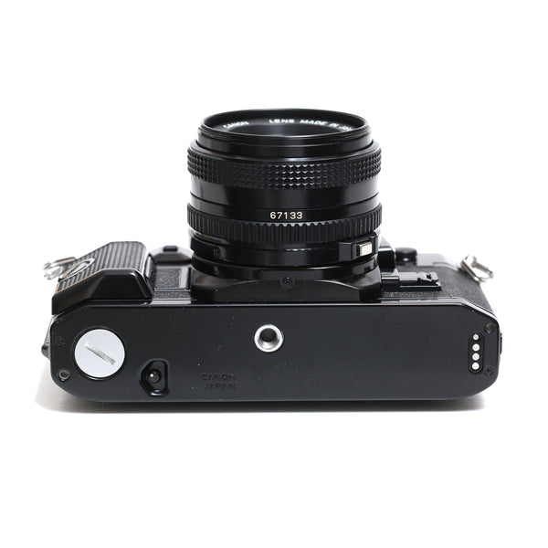 Canon A-1 + FD 50mm f1.8 (Superfint skick)