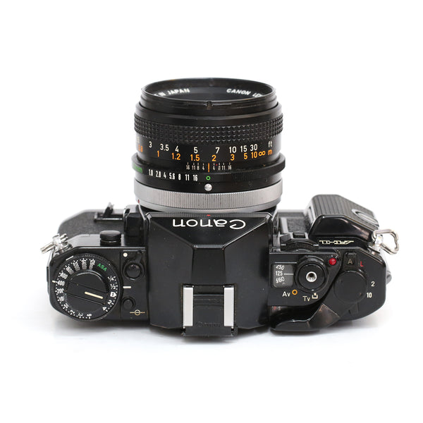 Canon A-1 black + FD 50/1.8