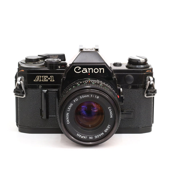 Canon AE-1 black + FD 50/1.8