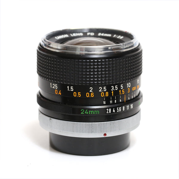 Canon FD 24mm f2.8 chrome nose