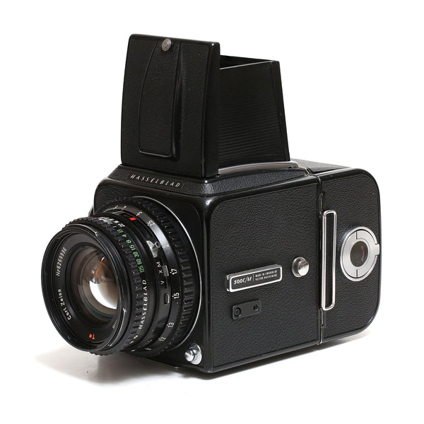 Hasselblad 500c/m svart + Planar 80mm f2.8 C T* + A12 svart