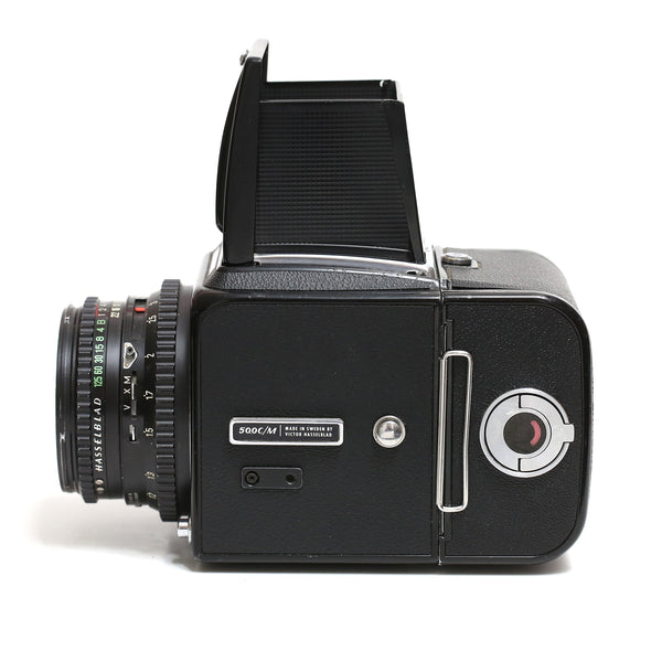 Hasselblad 500c/m svart + Planar 80mm f2.8 C T* + A12 svart
