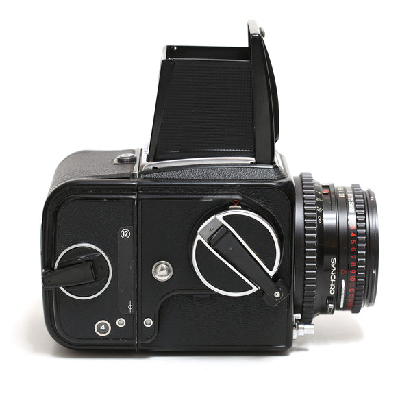 Hasselblad 500c/m svart + Planar 80mm f2.8 C T* + A12 svart