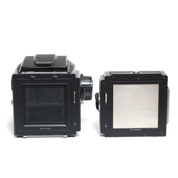 Hasselblad 503CX + planar CF 80mm f2.8 + A12 Svart (Mycket fint kit!)
