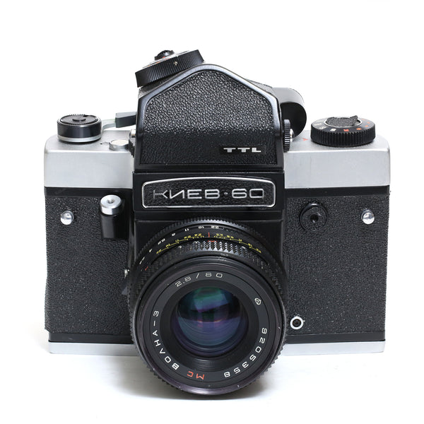 Kiev 60 TTL + MC Volna-3 80mm f2.8. Komplett kit!
