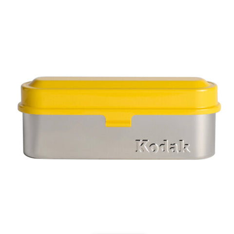 Kodak retro film steel case silver/yellow 35mm film