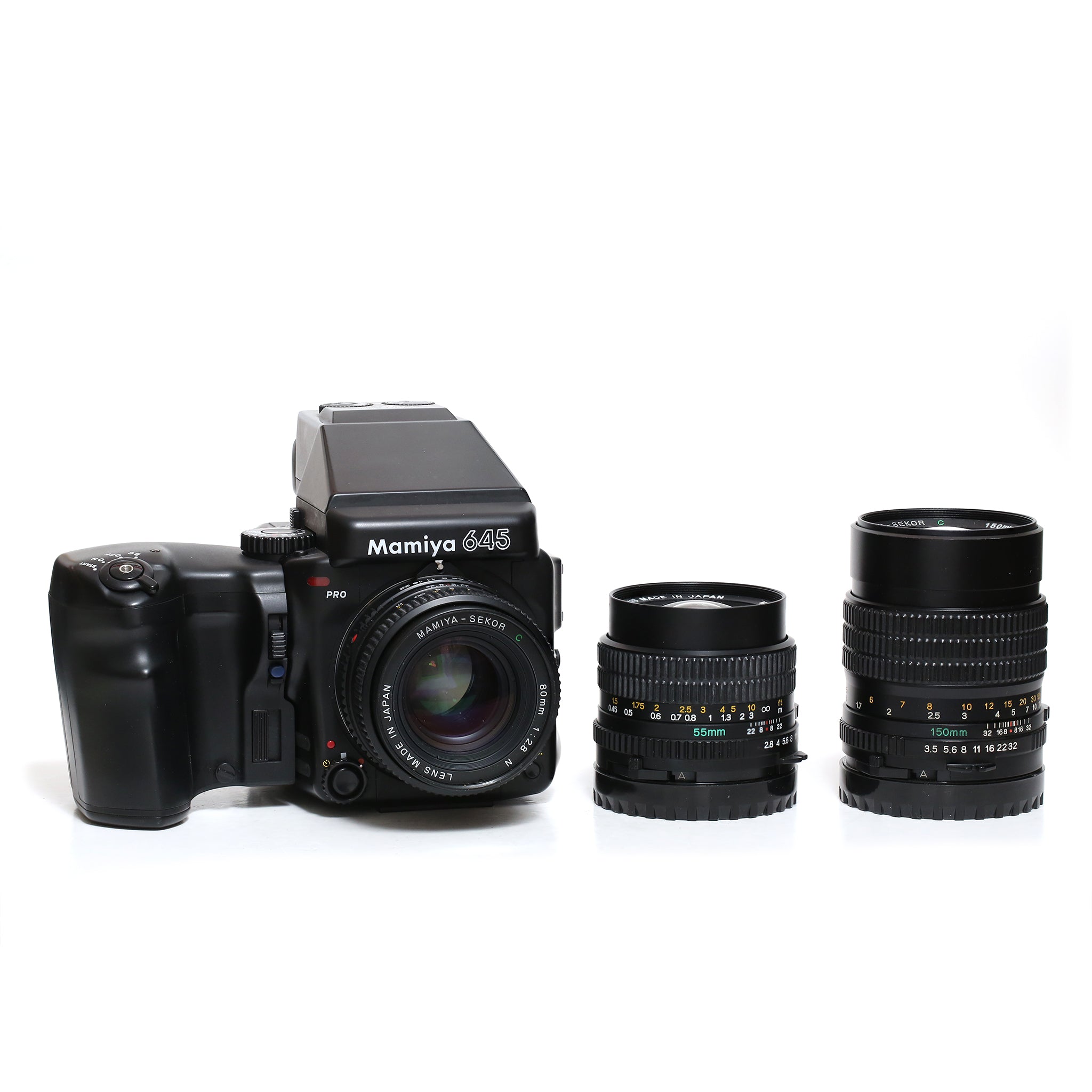 Mamiya 645 PRO with 3 lenses – Kamerastockholm
