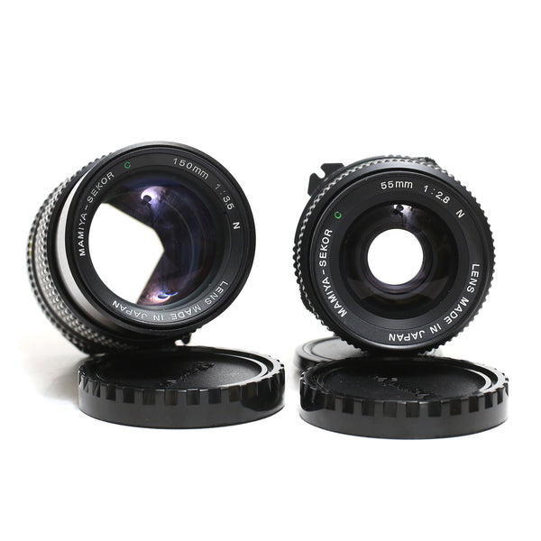 Mamiya 645 PRO, Kit med 3 objektiv