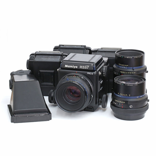 Mamiya RZ PROII kit med 3 st objektiv, prisma mm mm