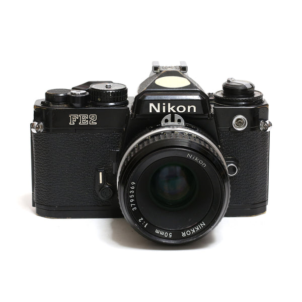 Nikon FE2 svart + Nikkor 50mm f2 Ai
