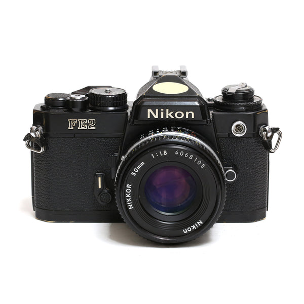 Nikon FE2 Svart + Nikkor 50mm f1.8 Ais