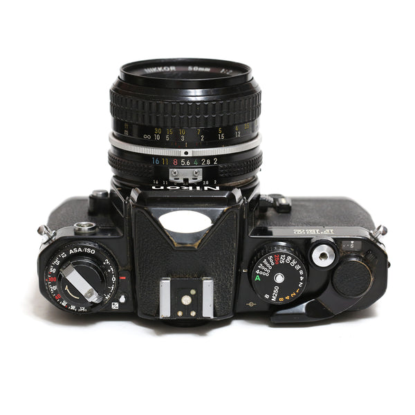 Nikon FE2 svart + Nikkor 50mm f2 Ai