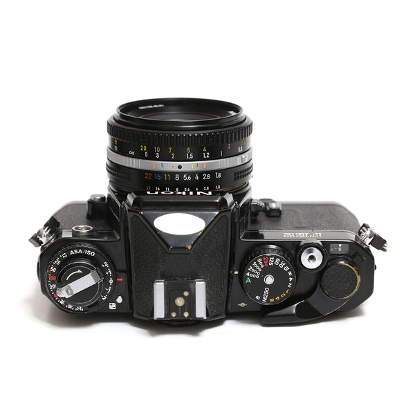 Nikon FE2 Svart + Nikkor 50mm f1.8 Ais