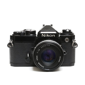 Nikon FE svart + Nikkor 50/1,8 Ais