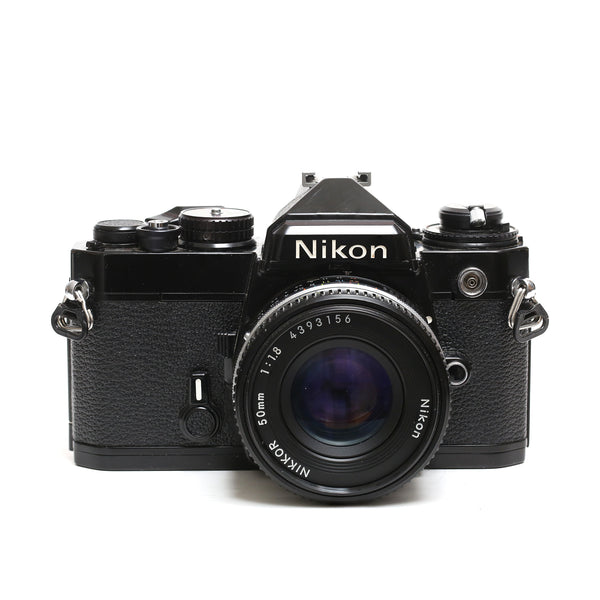 Nikon FE svart + Nikkor 50/1,8 Ais