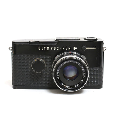 Olympus Pen FT svart + 38mm f1.8 Halvformat