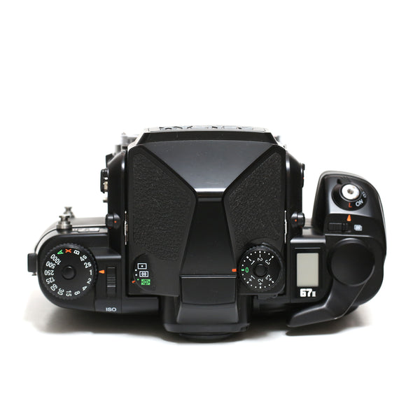 Pentax 67II kamerahus + trähandtag