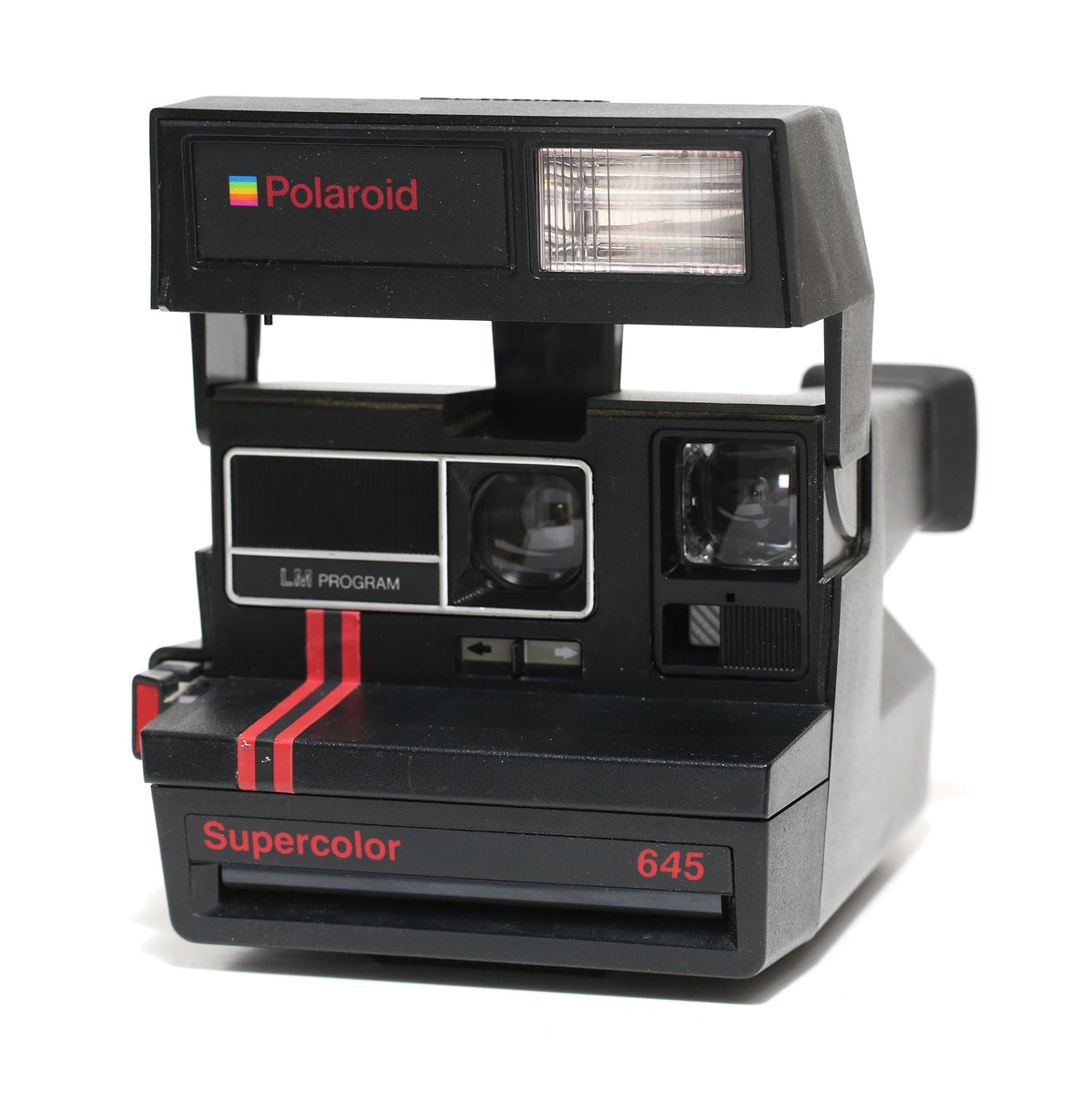 Ancien Appareil Photo POLAROÏD SuperColor 645 Bakélite Noir + Sangle