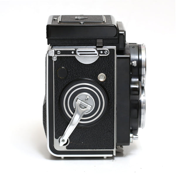Rolleiflex 2.8F, Planar 80mm f2.8. Planglas och "Hump back" RARE! (defekt ljusmätare)