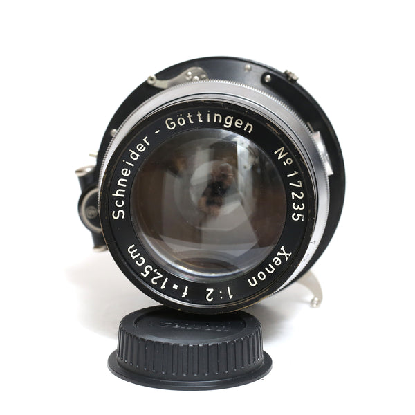 Schneider-Göttingen Xenon 125mm f2 Aerial objektiv från andra världskriget.